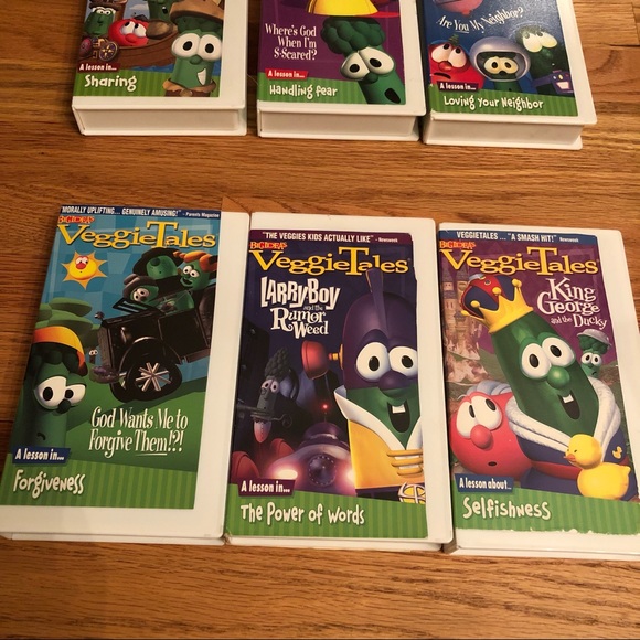 Lot of 11 Vintage Veggie Tales VHS Tapes Lesson Collection - Picture 3 of 6
